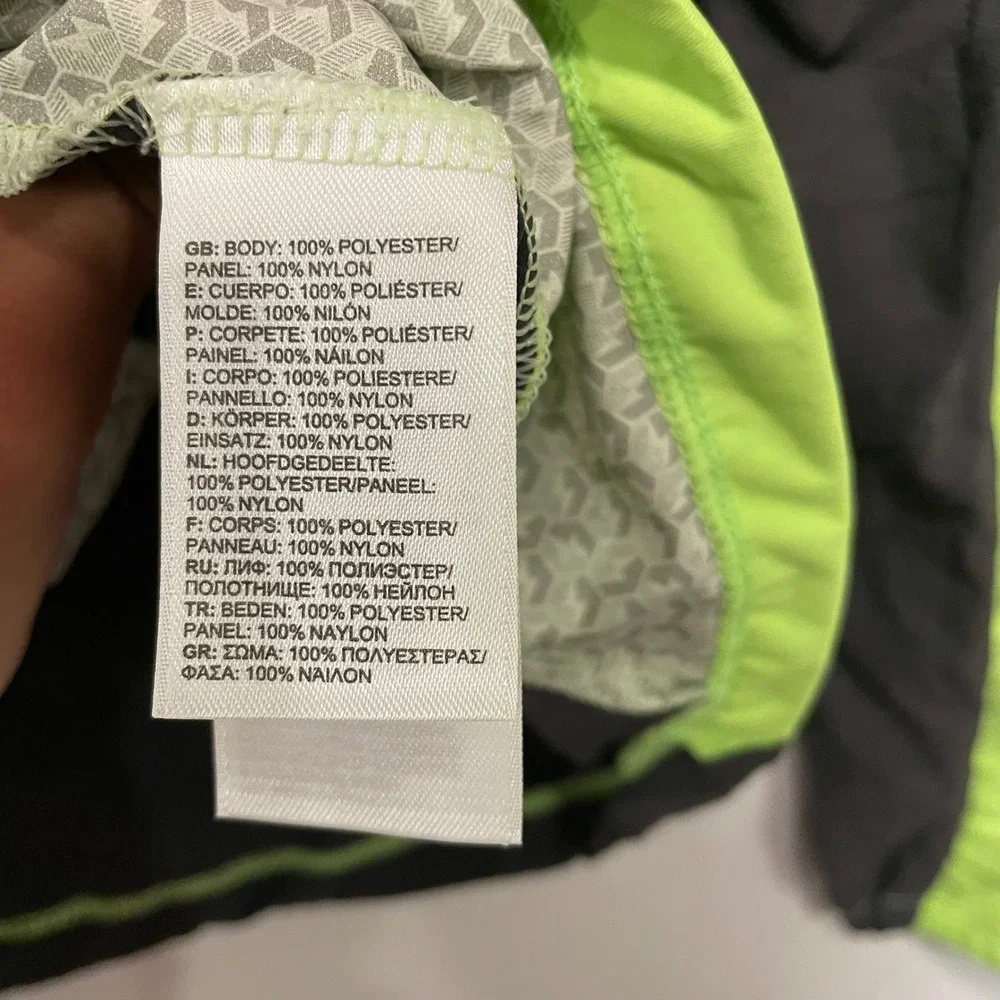 The North Face Flight Series Womens L Lime Green Black Running Jacket Full Zip